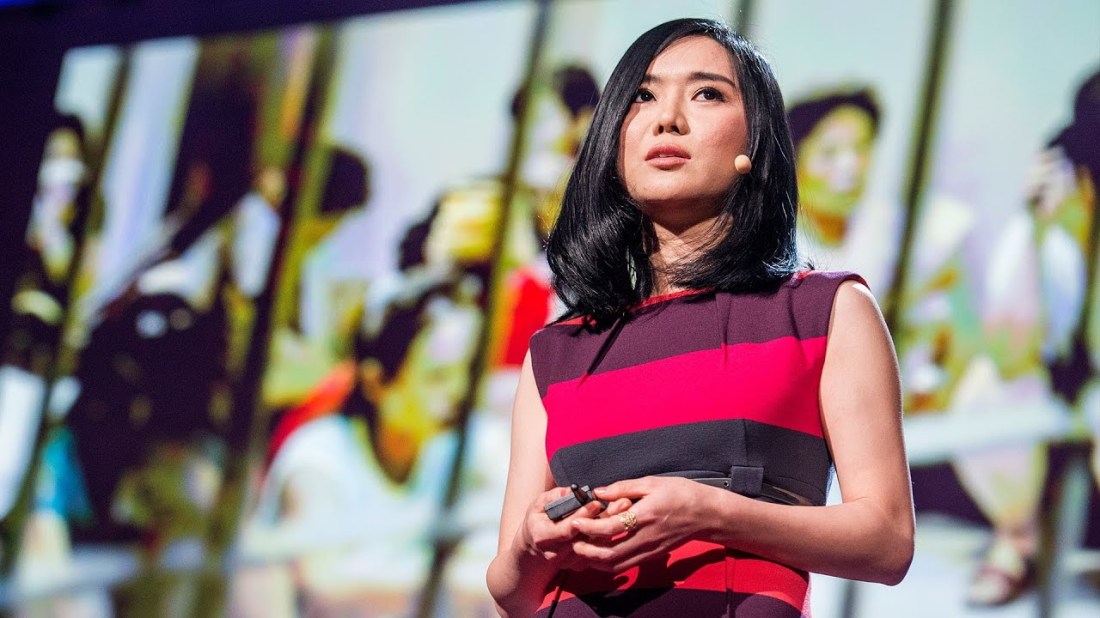 a photo of Hyeonseo Lee after her escape